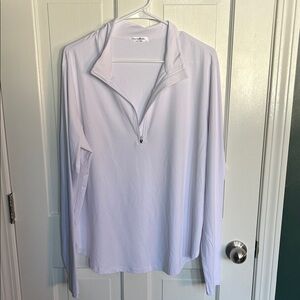 Pinspark White Quarter-Zip Pullover